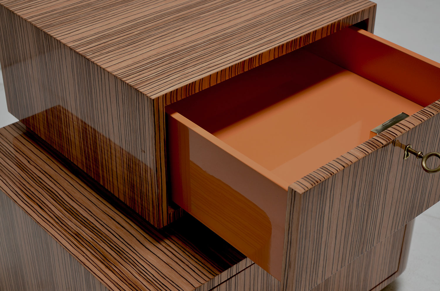 Zebra Nightstand - top view